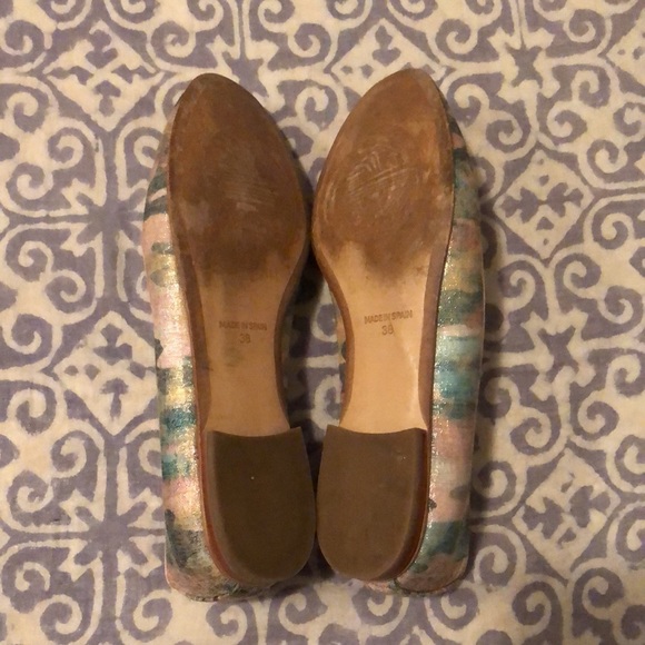 Miista Gorgeous Watercolour Sparkle Flats - Picture 6 of 6